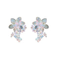 Dopamine Acrylic Flower Stud Earrings And Necklace Jewelry Set For Women Vacation Style view 5