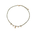 18K Gold Plated Glass Crystal Beaded Zircon Flower Star Geometric Pastoral Collarbone Necklace view 5