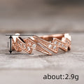 Open Lightning Ring For Women, Niche Trendy Street Style Unisex Minimalist Fashion Accessory view 4