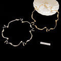 Minimalist Alloy Smooth Irregular Geometric Necklace Chic Niche Clavicle Chain view 2