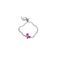 2026 New Copper Zircon Flower Bangle Sparkling Light Luxury Sweet Floral Bracelet view 5