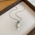2026 New Silver Alloy Goldfish Pendant Necklace Minimalist Casual Clavicle Jewelry for Women view 4