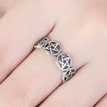Adjustable Open Star Geometric Street Style Ring, Niche Punk Stackable Fashion Jewelry view 3