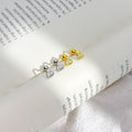 Elegant Hollow Heart Alloy Screw Back Cartilage Studs For Women Minimalist Ear Bone Piercing Earrings view 2