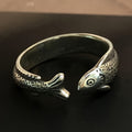 Women's Vintage Koi Fish Open Ring Cute Retro Style Single Band Spring Fashion Jewelry view 3