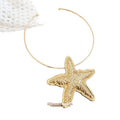 Bohemian Alloy Shell Starfish Geometric Pendant Necklace For Women Style Clavicle Chain view 5