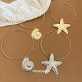 Bohemian Alloy Shell Starfish Geometric Pendant Necklace For Women Style Clavicle Chain view 2
