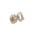 2026 New C-Shaped Polka Dot Iron Hoop Earrings Geometric Versatile Light Luxury Ear Jewelry view 5