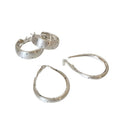 2026 New Minimalist Iron Polka Dot C Shape Hoop Earrings Fashion Geometric Light Luxury Jewelry view 5