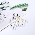 Single Loop Jewelry Wire End Connectors in Three Finishes view 1