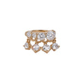 18K Gold Plated Copper Sparkling Zircon Tassel Clip-on Earrings Light Luxury No Piercing Ear Cuffs view 5