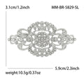 Luxury Alloy Bridal Badge Brooch Pin For Women's Clothing Decoration view 4