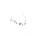 2026 Summer Dopamine Zircon Pearl Beaded Copper Geometric Choker Necklace Old Money Minimalist Style view 5