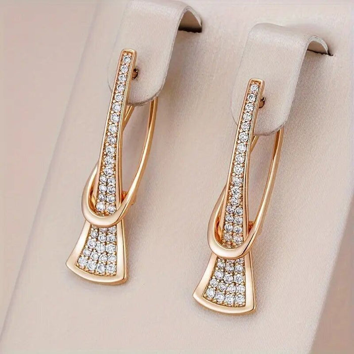 Luxury Micro Pave Zircon Ear Cuffs For Women, Elegant Direct Ear Jewelry Earrings