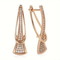 Luxury Micro Pave Zircon Ear Cuffs For Women, Elegant Direct Ear Jewelry Earrings view 2