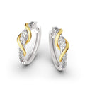 Simple Versatile Hoop Earrings For Women With Inlaid Zircon Line Wrap Design Daily Classic Jewelry view 5