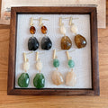 Bohemian Irregular Resin Oval Geometric Stud Earrings For Women Ethnic Style Fashion Jewelry view 4