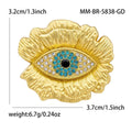 Alloy Evil Eye Brooch For Suit Coat Apparel Decoration view 5