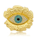 Alloy Evil Eye Brooch For Suit Coat Apparel Decoration view 1