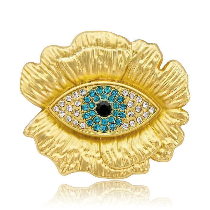 Alloy Evil Eye Brooch For Suit Coat Apparel Decoration
