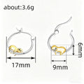 Trendy Animal Seal Earrings For Women, Cute Small Fresh Minimalist Fashion Ear Jewelry view 4