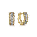 European American Round Zircon Hoop Earrings For Women Casual Elegant Daily Dating Jewelry view 2