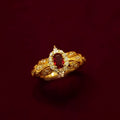 Sparkling Light Purple Zircon Palace Style Ring For Women view 2