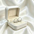 Elegant Silver Plated Hoop With Pearl Bead And Rhinestone Accents, Light Luxury Chinese Style Earrings view 4