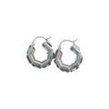 Sparkling Zircon Square Copper Earrings Geometric Light Luxury OL Commuter Ear Cuffs view 5