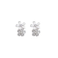 Sweet Zircon Daisy Flower Ring And Stud Earrings Jewelry Set For Women Summer Light Luxury view 5