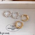 2026 New Round Brushed Copper Stud Earrings Minimalist Geometric Light Luxury Fashion Jewelry view 3