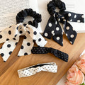 Fabric Bow Polka Dot Hair Clip And Hair Tie Jewelry Set Korean Style Versatile Hair Accessories view 4