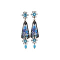 Vintage Chinese Style Rhinestone Resin Flower Clip-on Earrings For Women view 5