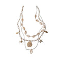 Bohemian Starfish Imitation Pearl Necklace Old Money Vacation Style Geometric Clavicle Jewelry For Women view 5