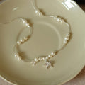 Light Luxury Faux Pearl Star Pendant Necklace 2026 Niche Design Collarbone Choker view 4