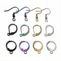 Stainless Steel Real Gold Plated D Buckle O Ring Ear Hooks Ear Clips For DIY Jewelry Accessories view 5