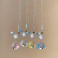 Copper Zircon Dog Flower Sweater Necklace For Women Summer Pastoral Collarbone Jewelry view 1