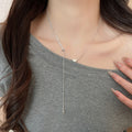 Old Money Style Alloy Heart Pendant Necklace Minimalist Enamel Oil Drip Geometric Clavicle Chain view 1