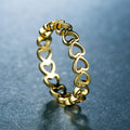 Open Chain Link Ring in Gold and Silver Tones Fashion Jewelry view 4