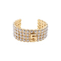 French Vintage Multi Layer Faux Pearl Open Bangle For Women Light Luxury Round Bead Bracelet view 5
