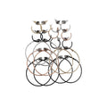Silver Tone Gold Plated Iron Hoop Earrings Minimalist Geometric Round Plain Jewelry For Women view 5