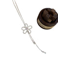 Light Luxury Copper Zircon Hollow Flower Geometric Clavicle Necklace For Women view 5
