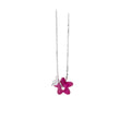Dopamine Colorful Glass Flower Beaded Pearl Clavicle Necklace For Women Summer Fairy Style view 5