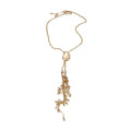 Old Money Geometric Iron Tassel Choker Necklace For Women Light Luxury Clavicle Chain view 5