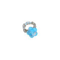 Summer Crystal Beaded Flower Ring For Women view 5