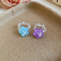 Summer Crystal Beaded Flower Ring For Women view 2