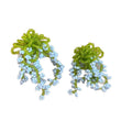 Monet Garden Seed Bead Floral Geometric Stud Earrings Sweet Dopamine Style Jewelry view 5