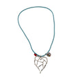 Cream Sweet Style Alloy Hollow Flower Heart Geometric Long Sweater Necklace For Women view 5