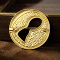 Alloy Matte Gold Keyhole Brooch For Suits And Coats view 4