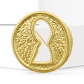 Alloy Matte Gold Keyhole Brooch For Suits And Coats view 2